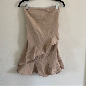 NUDE STRAPLESS SUNDRESS